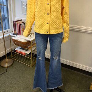 Simple Society Flare Distressed Bell Bottom Stretch Jeans Denim Western Comfy